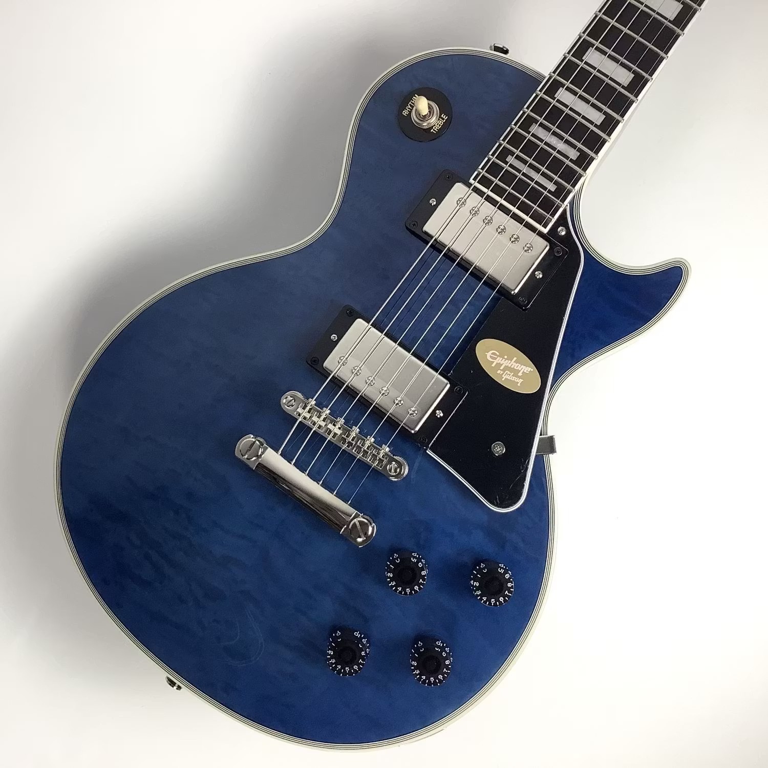 Epiphone(エピフォン)Les Paul Custom Quilt Viper Blue