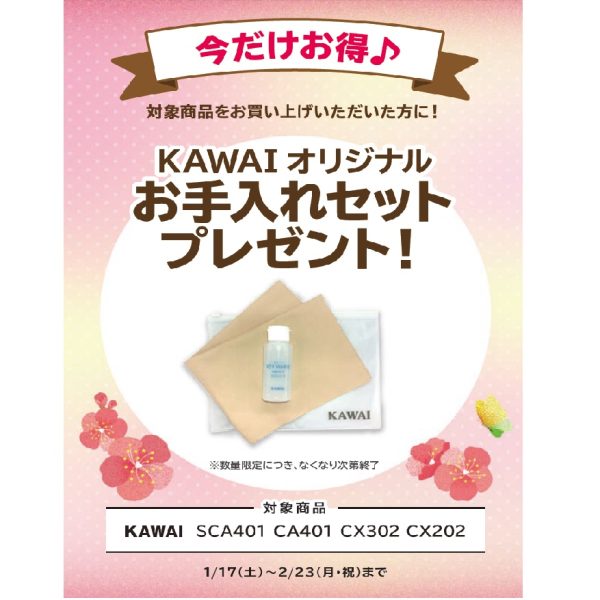 フェア特典「KAWAIオリジナルお手入れセット」プレゼント