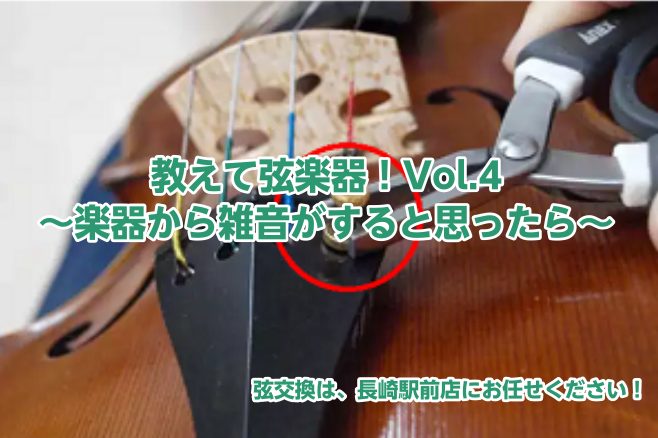 教えて弦楽器！Vol.3～楽器から雑音がすると思ったら～