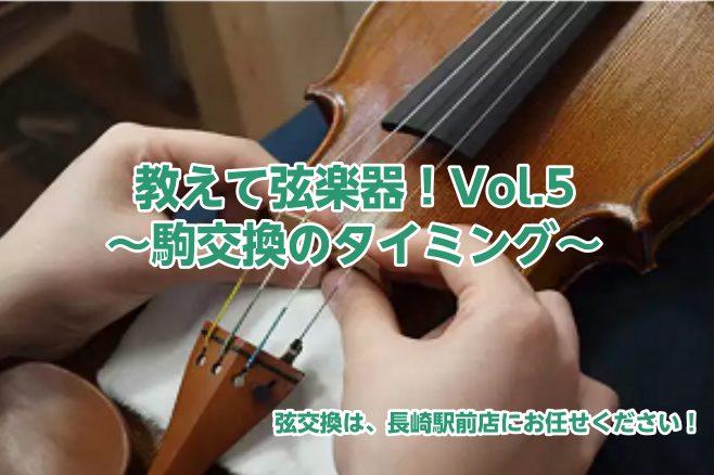 教えて弦楽器！Vol.4～駒交換のタイミング～