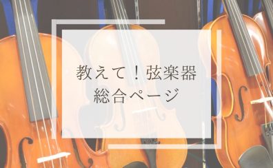 教えて！弦楽器　総合ページ