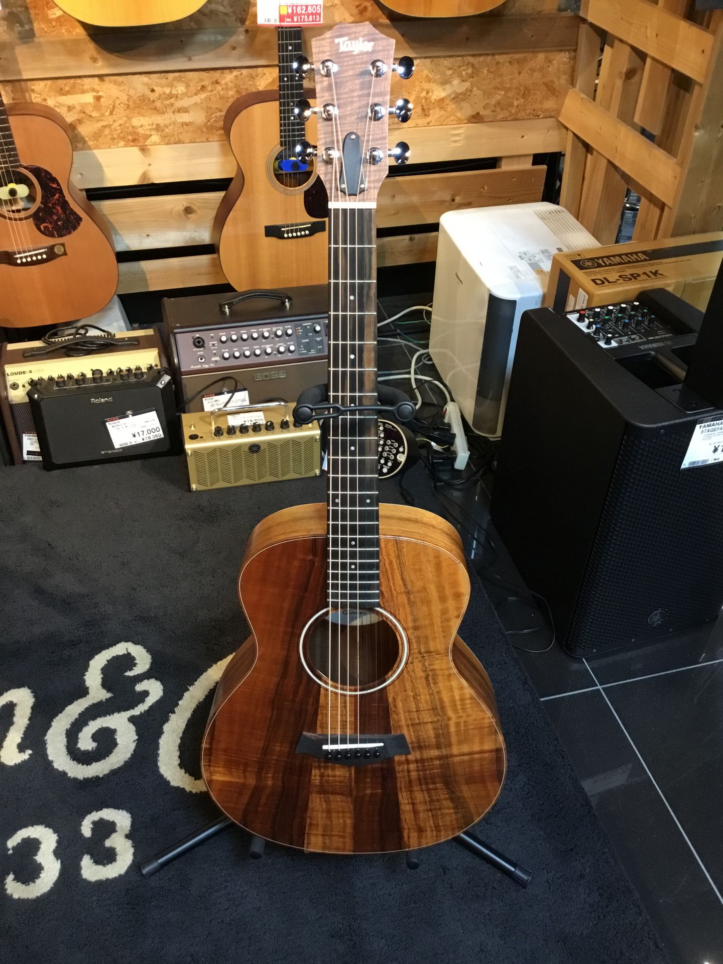 Taylor GS Mini-e KOA好評展示中！