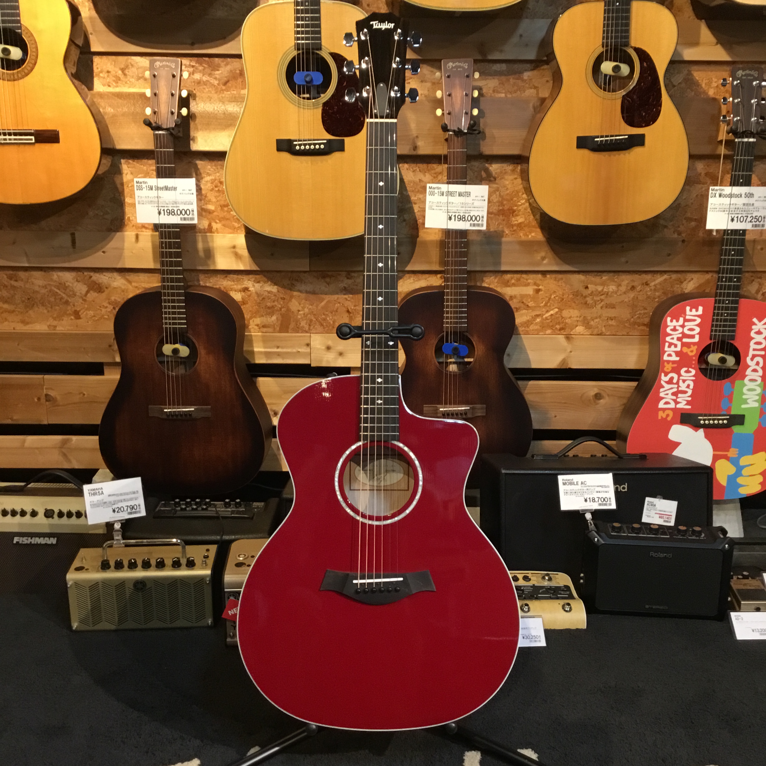 【アコースティックギター】Taylor 214ce DLX RED