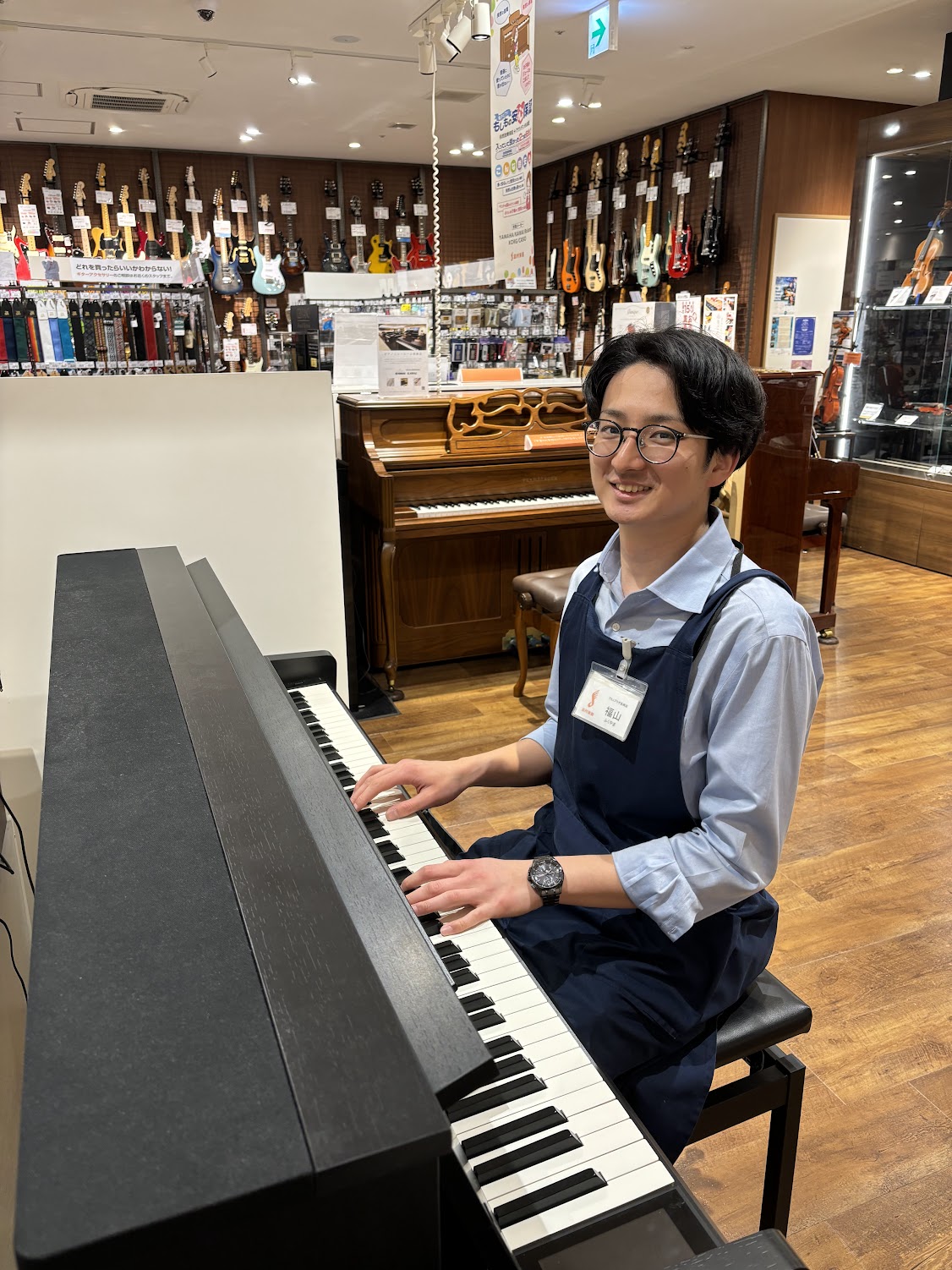 アミュプラザ長崎店　電子ピアノ担当福山（ふくやま）