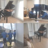 【ピアノお届けレポート】3型グランドピアノ納品（2階クレーン作業）の様子をご紹介！
