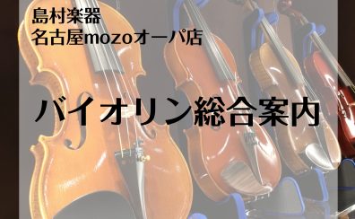 【弦楽器総合案内】憧れのバイオリンを始めよう♪ご相談は島村楽器名古屋mozoオーパ店まで