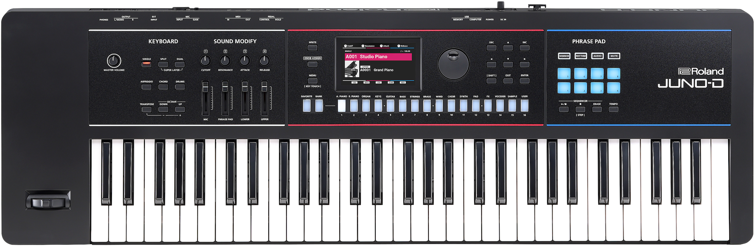 シンセサイザーRoland JUNO-D6 61鍵盤モデル
