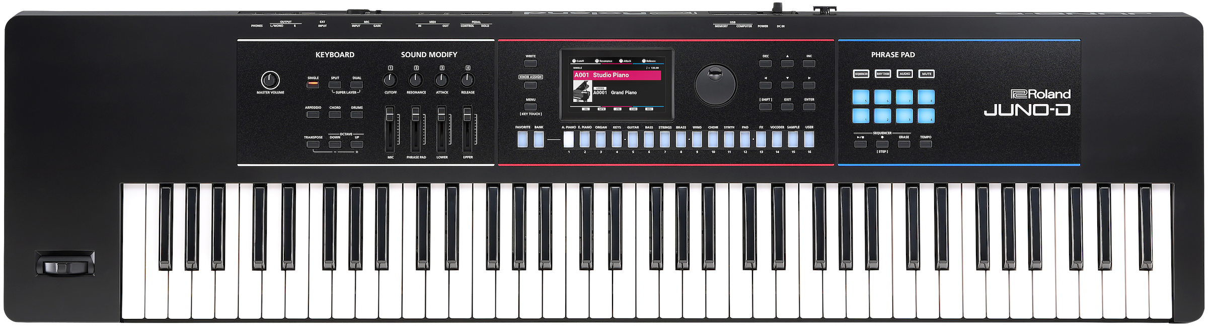 シンセサイザーRoland JUNO-D7 76鍵盤モデル
