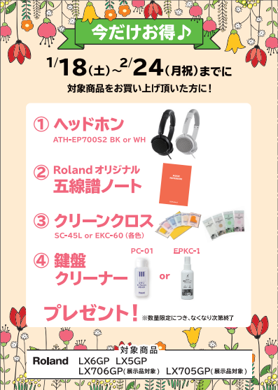 Roland<対象商品>LX5GP、LX6GP