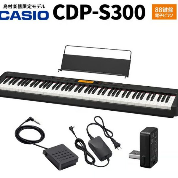 CASIO:CDP-S300 （※鍵盤が重たい電子ピアノタイプ）<br />
￥49,800（税込）