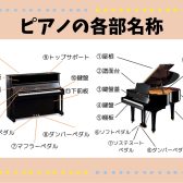 【ピアノインストラクターブログ　Vol.17】ピアノの各部名称・役割について知ろう！