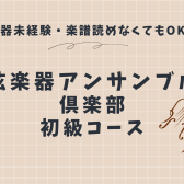 弦楽アンサンブル初級コース体験会【名古屋市/西区/中村区】3/14（土）15:30～16:30