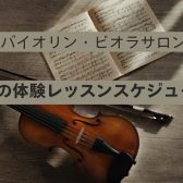 大人のための予約制バイオリン・ビオラ教室】2月の体験レッスンスケジュール　名古屋市/名古屋市中村区/名古屋市西区/名駅地区