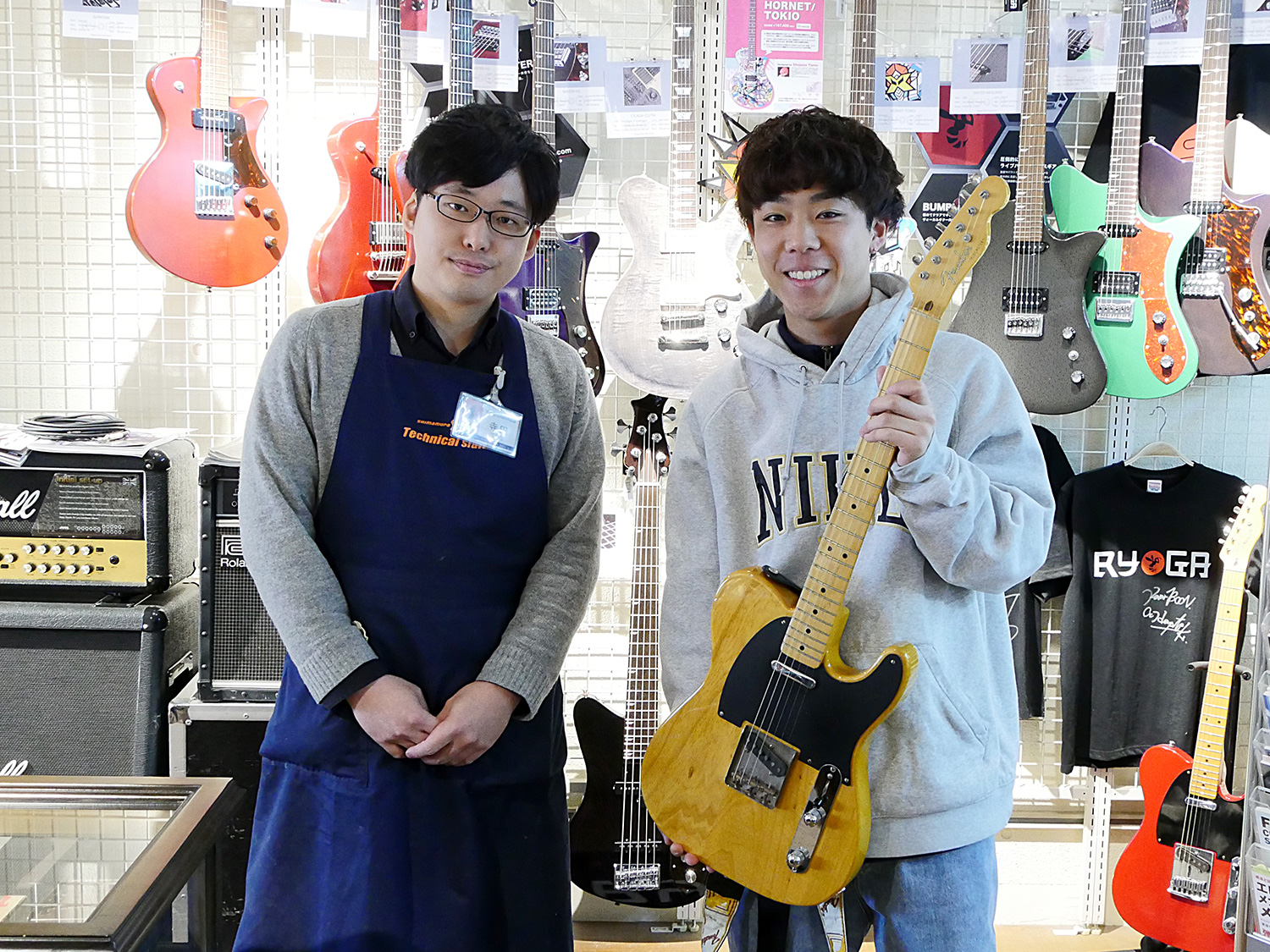 こんにちは。名古屋ギター＆リペア店の寺田です。 今回は…ご来店下さったお客様のご紹介です！ 地元名古屋を中心に、東京、大阪、京都など活躍の場を広げている [!!The Shiawaseのベーシスト木村駿太さん!!]がご来店くださいました！ 今日はベースではなく、お持ちのテレキャスターのジャックがはず […]