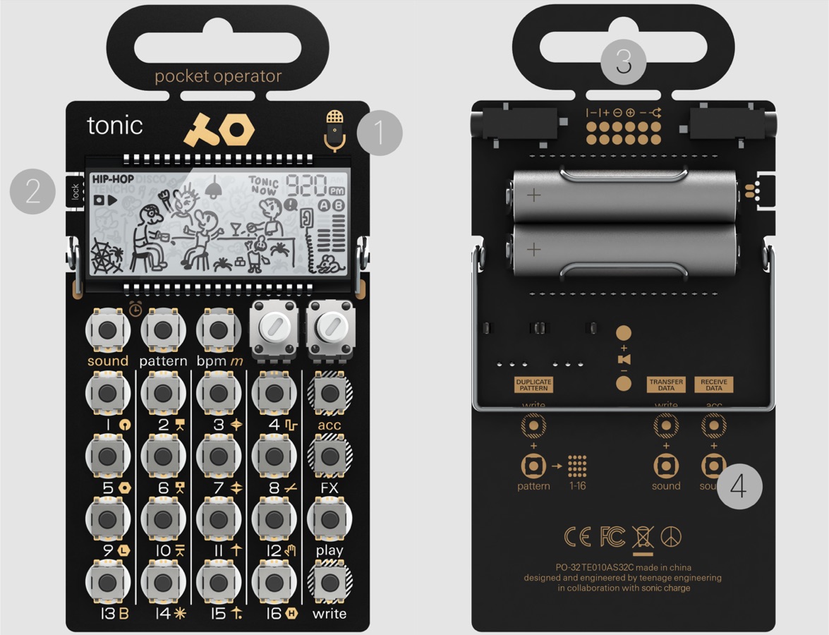 手のひらサイズの本格シンセサイザー、Pocket Operator series