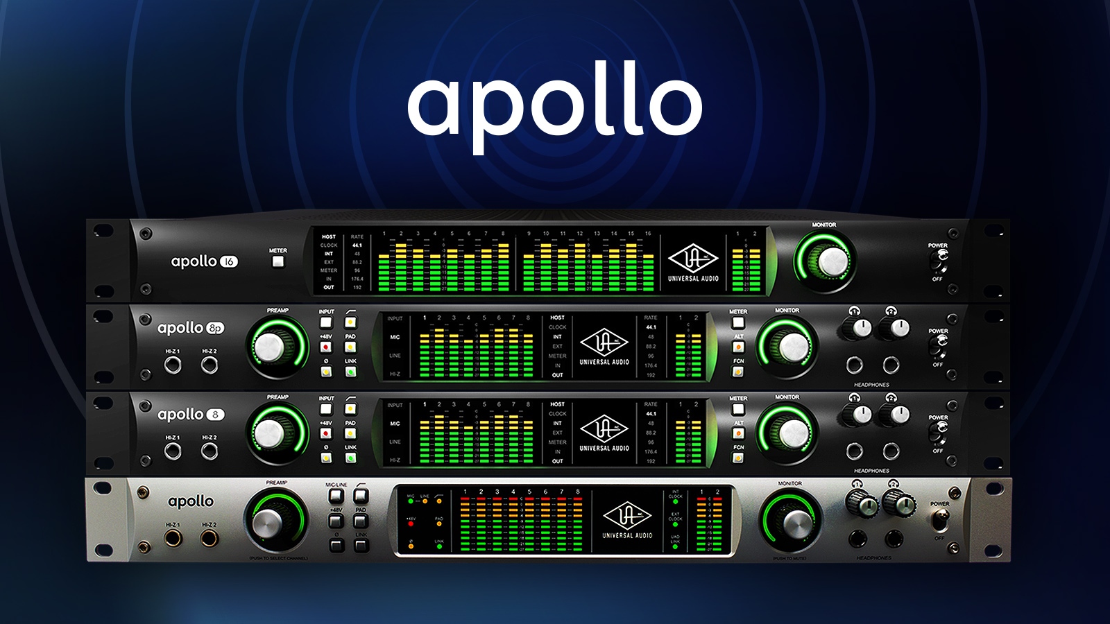 期間・数量限定でUniversal Audio Apollo ラック・インターフェイスがお買い得！