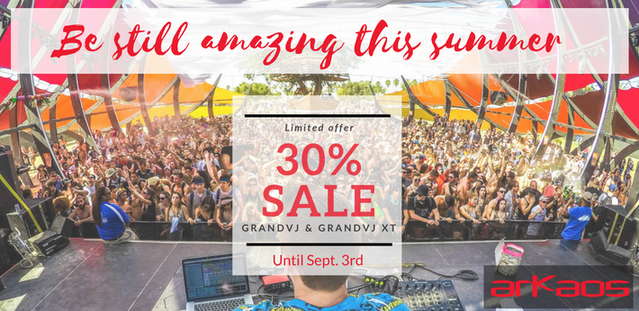 大定番のVJ/プロジェクションマッピング用ソフトウェアarKaos Grand VJ2シリーズが期間限定で30％OFF!!