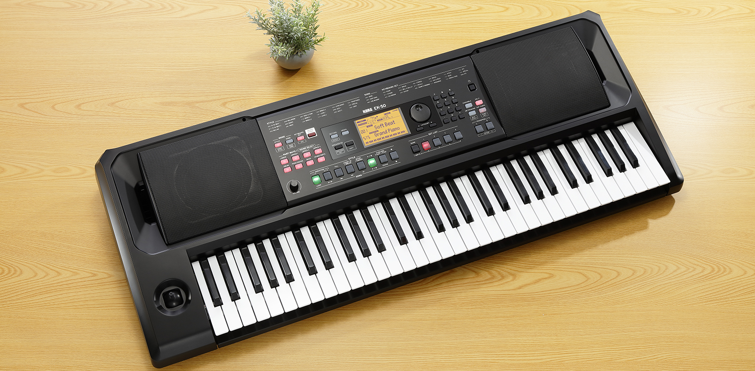 楽しい自動伴奏機能付き！エンターテイナーキーボードKORG EK-50が入荷！当店でも展示開始です！