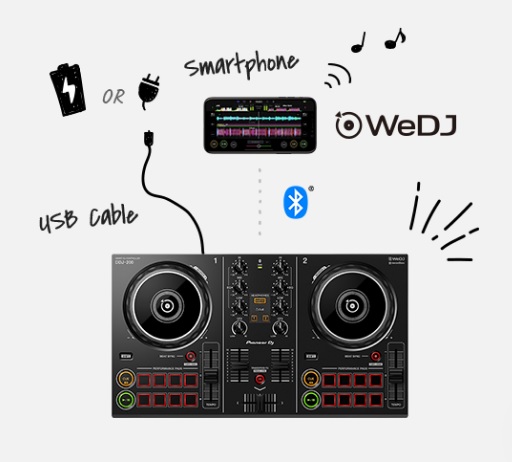 PioneerDJ DDJ-200が発売開始！スマートフォン＆Bluetoothでワイアレス 