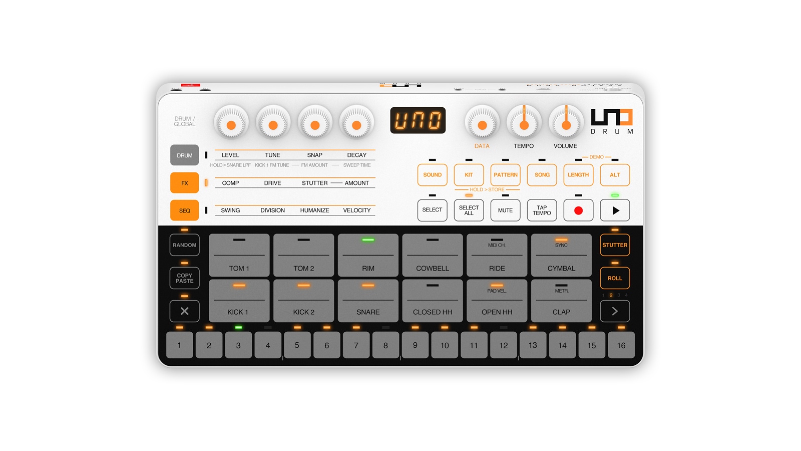 IK Multimediaの新たリズムマシンUNO Drumが遂に発売！当店に入荷しました！