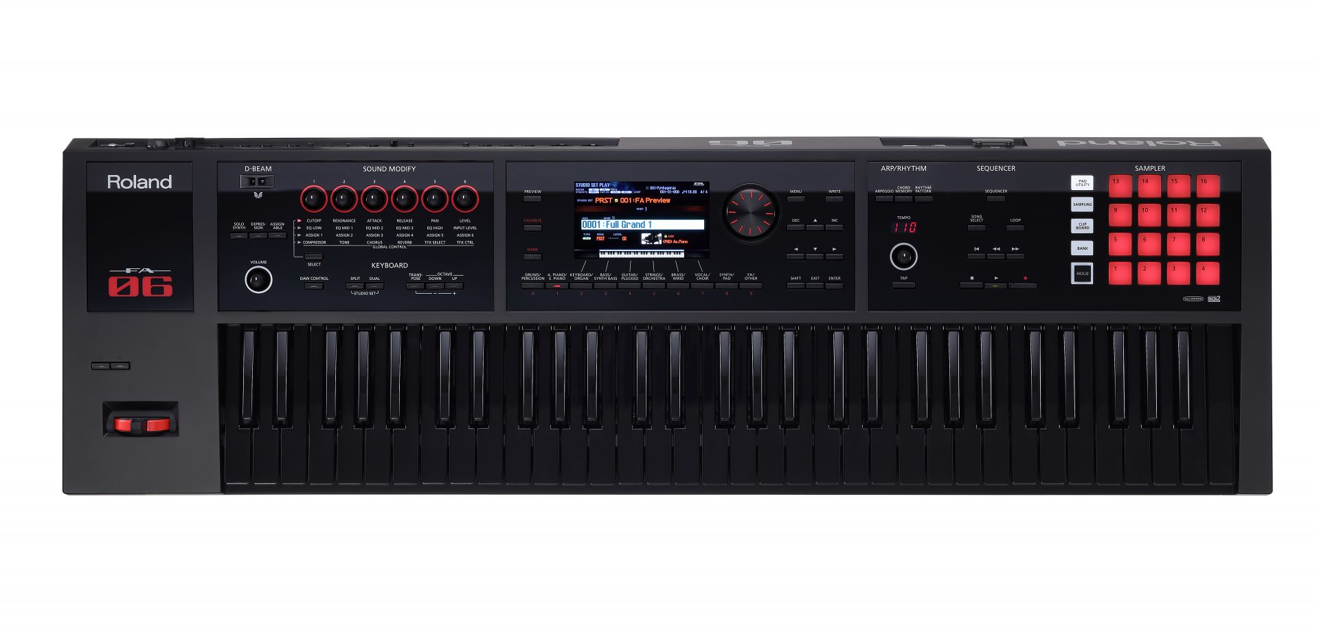 【年末年始セール】ブラックカラーのシンセサイザーRoland FA-06B、JUNO-DS61Bが数量限定大特価！