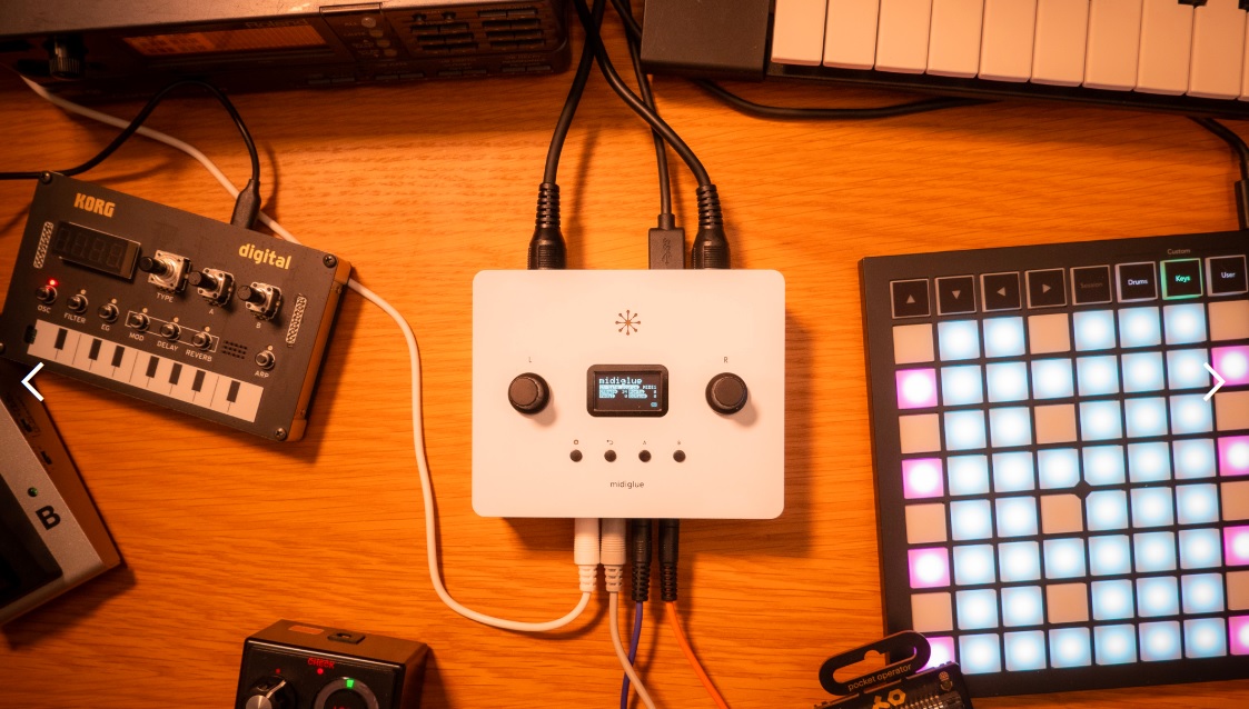 【生産完了】MIDI/USB/CV・GATEの相互ルーティングが可能なSigboostのコントローラー&エフェクトユニット『midiglue』の取り扱いを開始しました！
