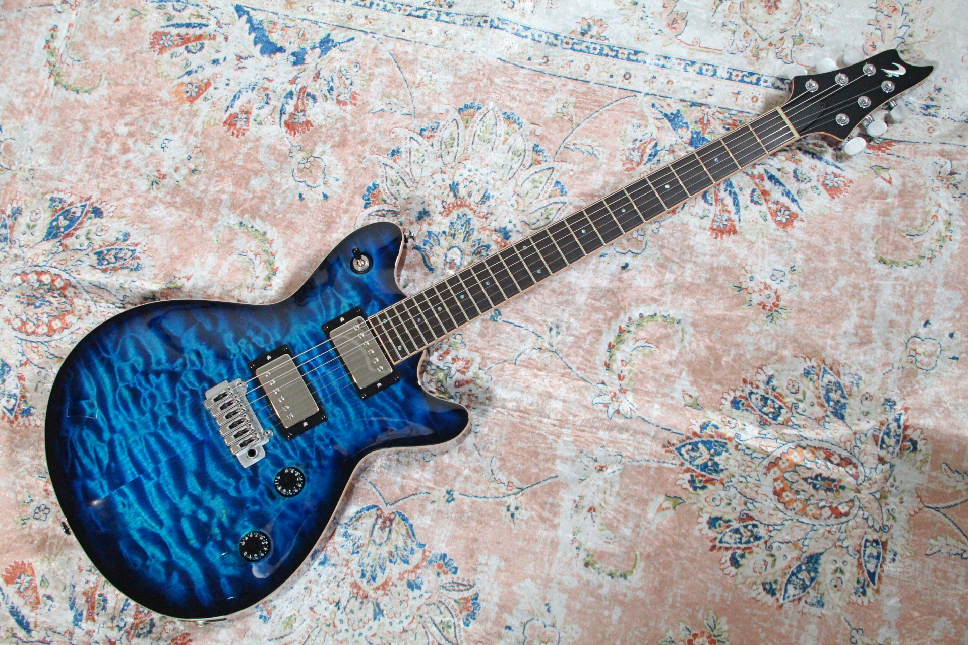 エレキギター担当　塙(はなわ)が唸る拘りの逸品！Vol.3～T’sGuitars/Arc-STD24/4AQ　Blue Fade～