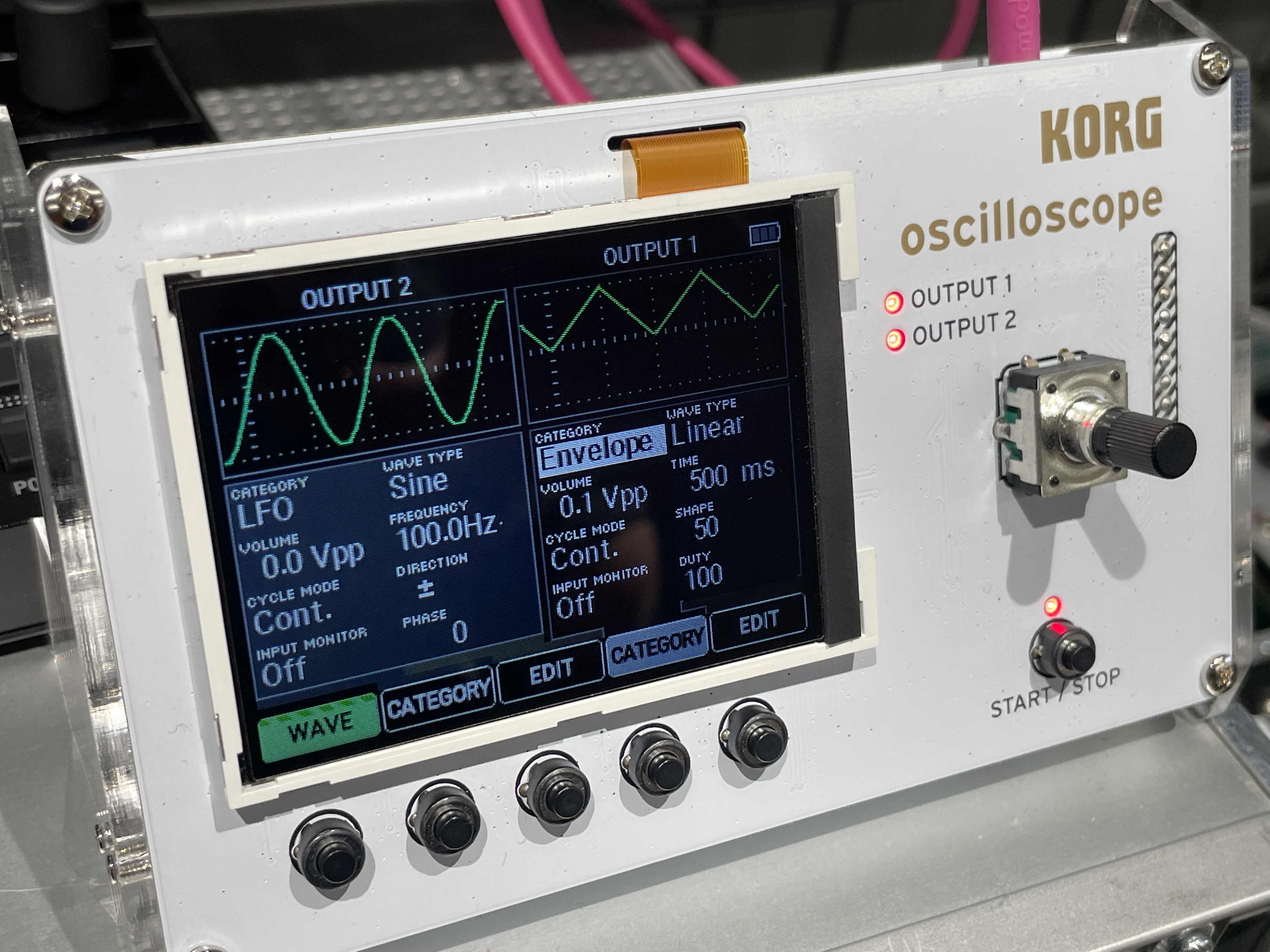 大好評のオシロスコープKORG Nu:tekt NTS-2 oscilloscope kitが