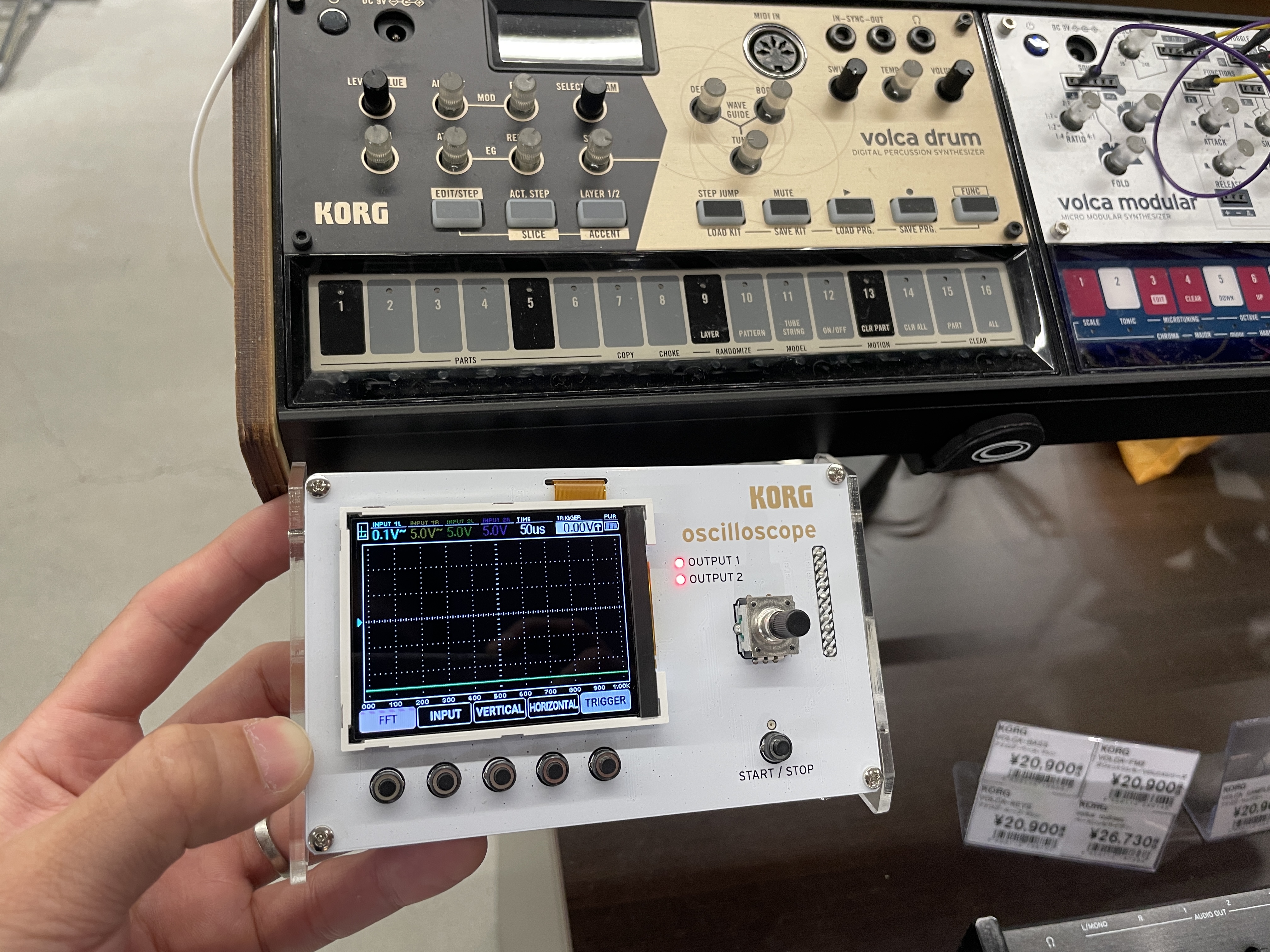 大好評のオシロスコープKORG Nu:tekt NTS-2 oscilloscope kitが