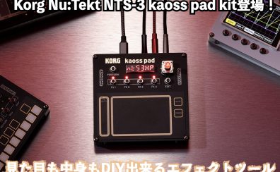 DIY出来るkaoss pad?!Korg Nu:Tekt NTS-3 kaoss pad kit登場！