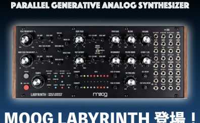 Moogの新たなセミモジュラーLabyrinth（ラビリンス）が登場！！