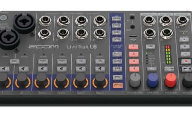 ZOOM LiveTrak L6登場！32bit Float対応の超小型10chデジタルミキサー＆レコーダー