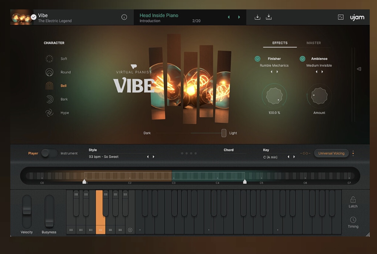 ソフトウェア音源Virtual Pianist VIBE