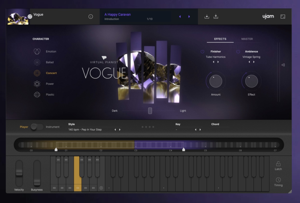 ソフトウェア音源Virtual Pianist VOGUE