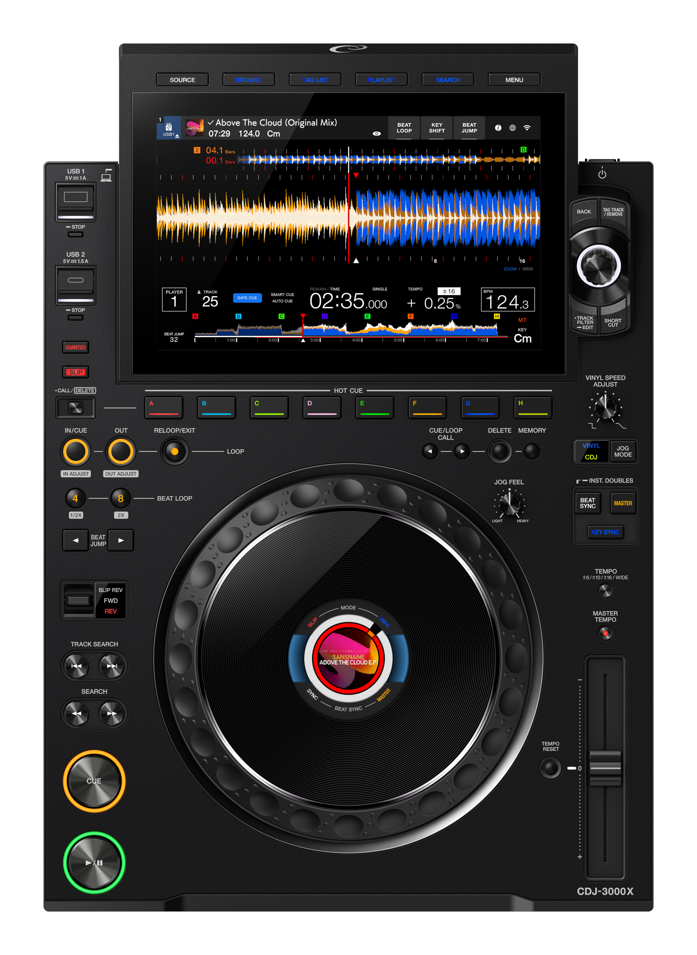 次世代プロフェッショナルDJプレーヤー AlphaTheta CDJ-3000X