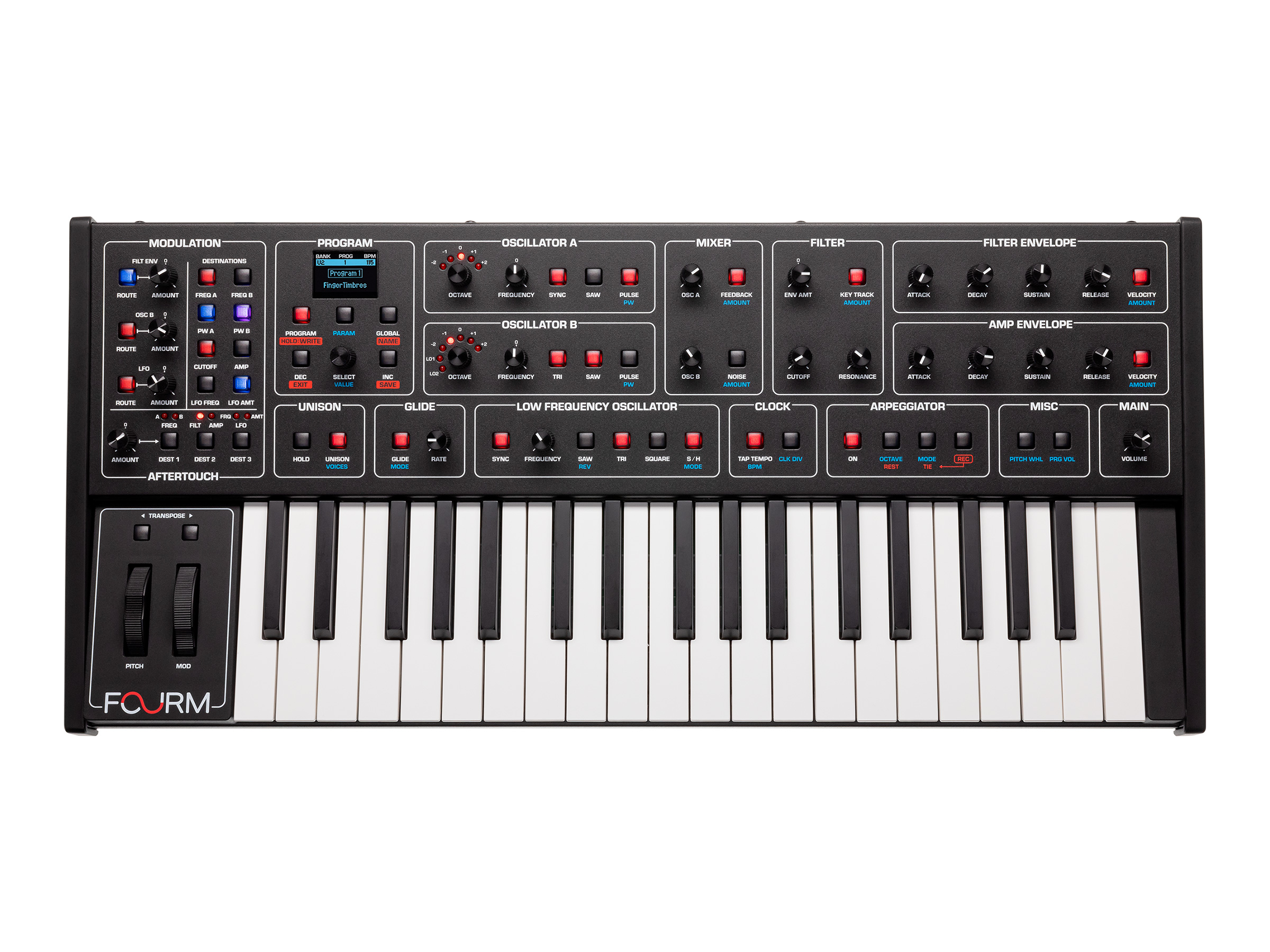 アナログシンセサイザーSequential Fourm