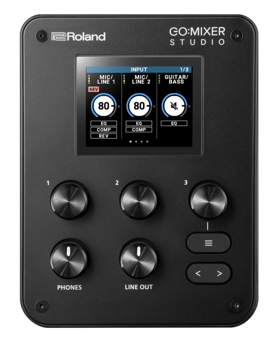 オーディオインターフェイスRoland GO:MIXER STUDIO