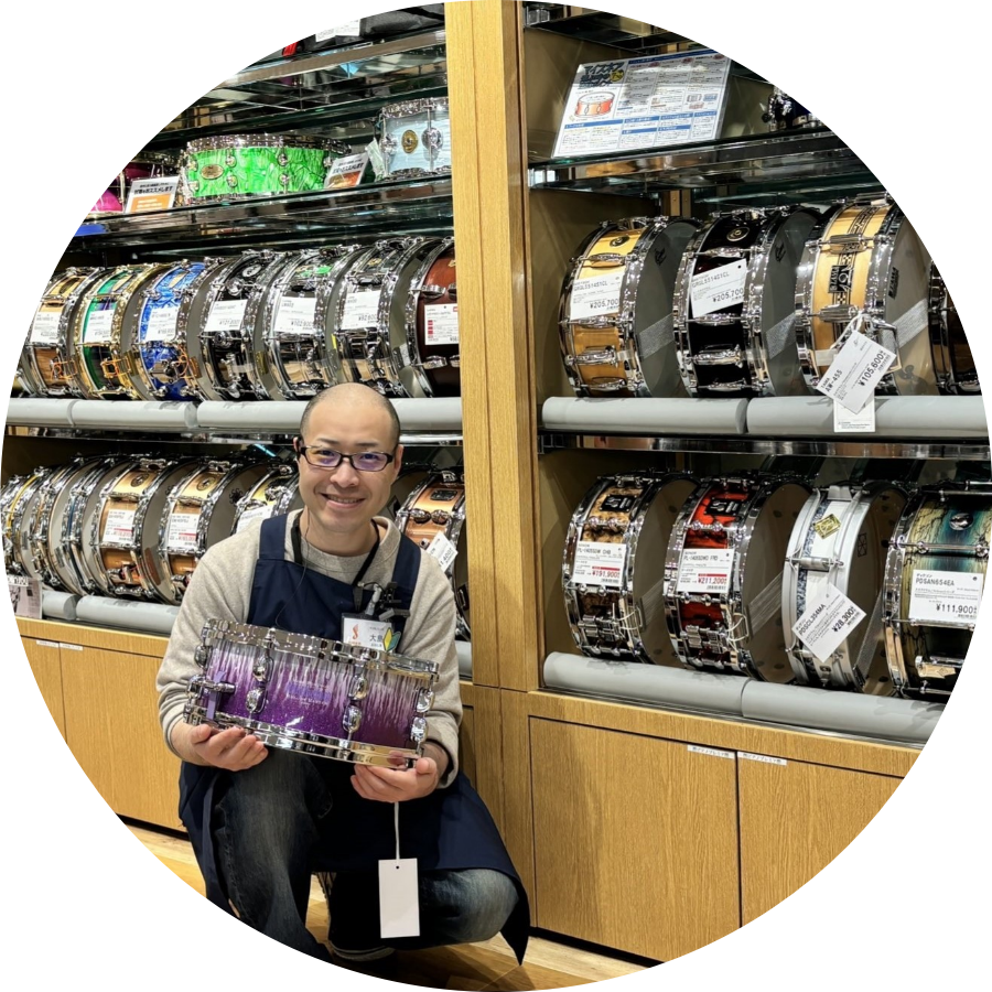 ドラム担当大島(おおしま)