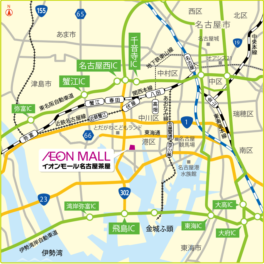 路線バスアクセスマップ