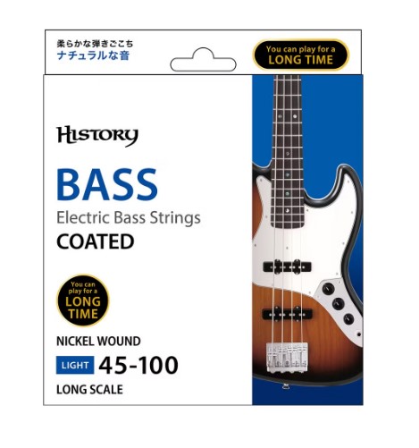 HISTORY コーティング弦HEBS-C-45100/L ベース用セット弦 45-100