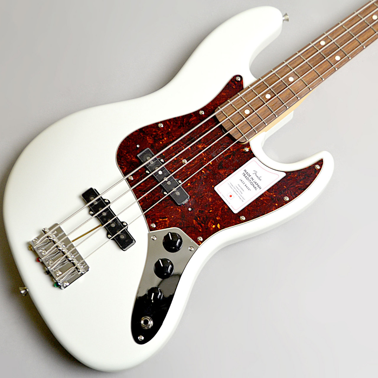 FenderMade in Japan Traditional 60s Jazz Bass Rosewood Fingerboard Olympic White