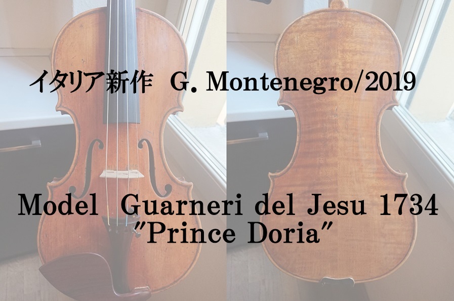新作イタリアバイオリン紹介　G.Montenegro　※御成約済