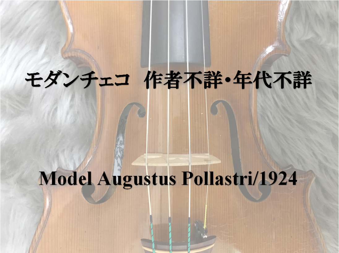 モダンチェコバイオリン紹介　Pollastri Label／1924作者不詳・製作年代不詳