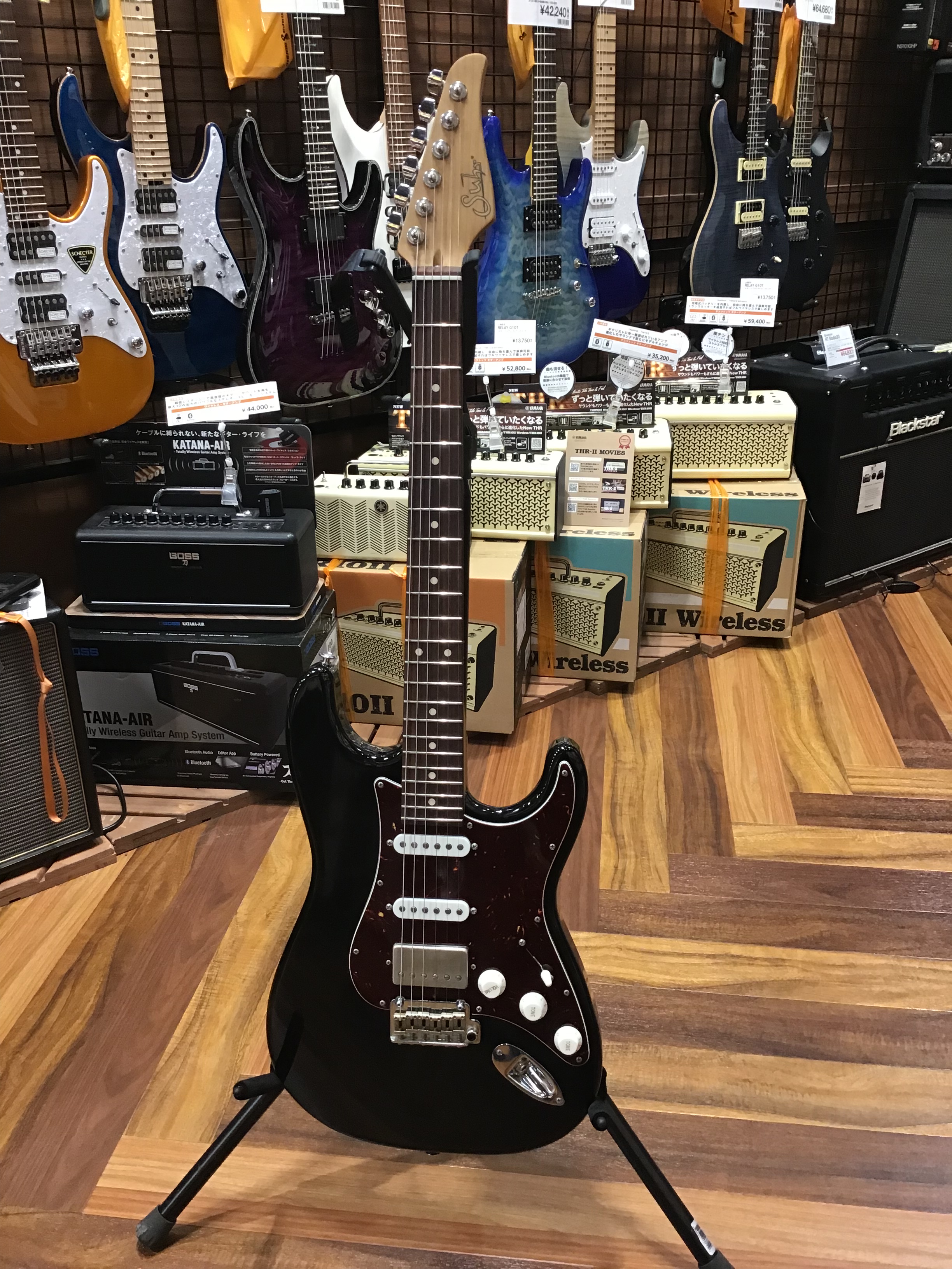 成田イオン店ギター紹介～担当が音出ししてみた～Suhr　CLA S RS BLK/R HSS