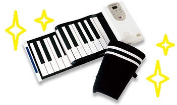 どこにでも持ち運べるスクロールピアノ！！
