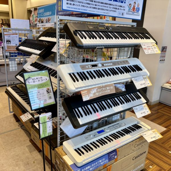 話題の光る鍵盤のキーボードもお試しいただけます！