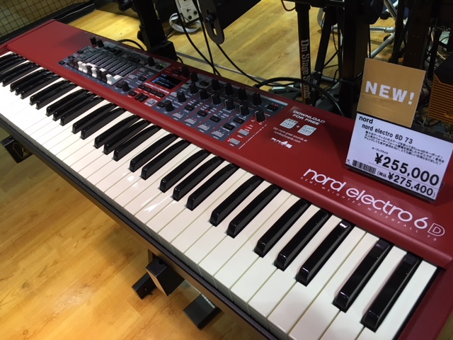 更に進化したステージシンセ「Nord Electro 6D 73」入荷しました！