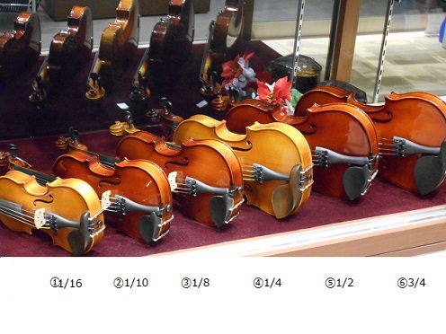 弦楽器コラムVol.3～【分数バイオリンの選び方】