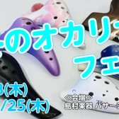 【12/20(土)観覧無料】冬のオカリナフェア開催!心温まる音色の聴き比べ演奏会へようこそ!12/18~12/25