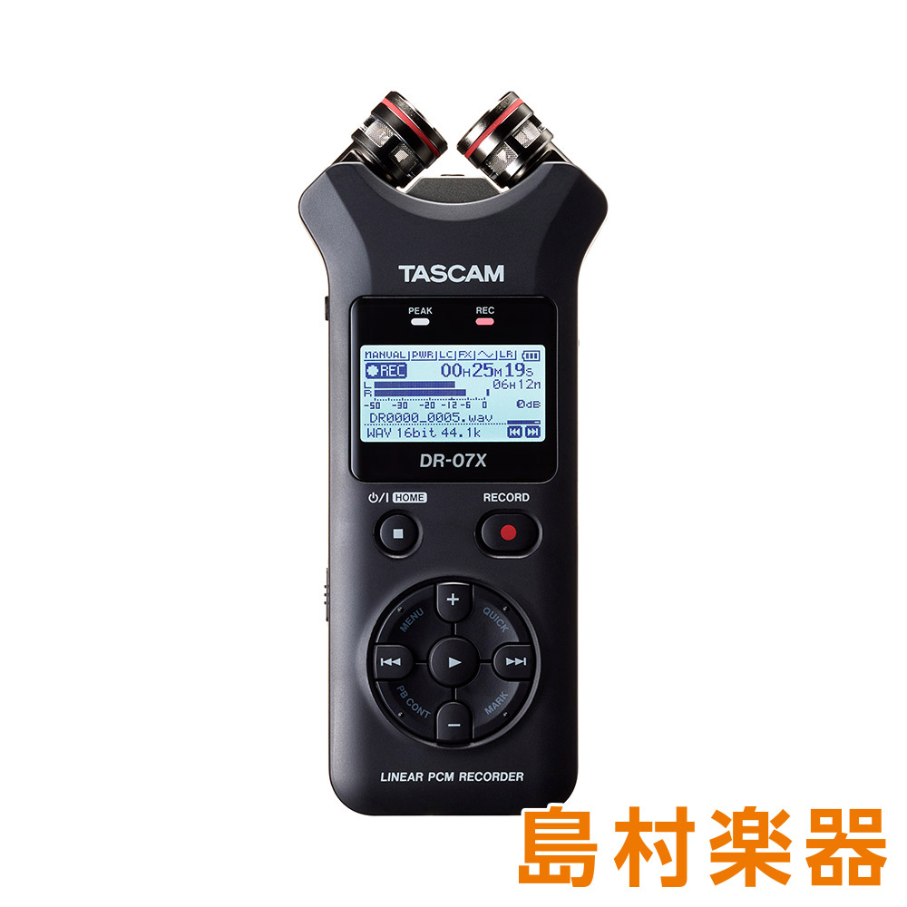 【TASCAM】 DR-07X ハンディーレコーダー USBオーディオインターフェイス